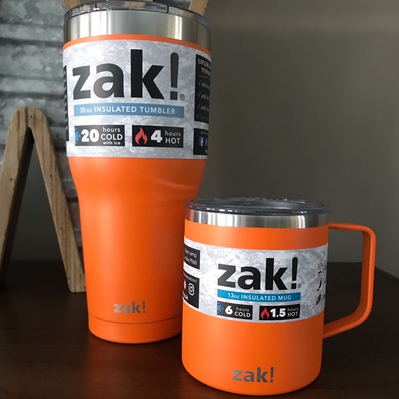 ❄️ZAK!🔥30oz.🍊Orange🧡S-S Insulated Tumbler🧡NWT - Picture 8 of 8
